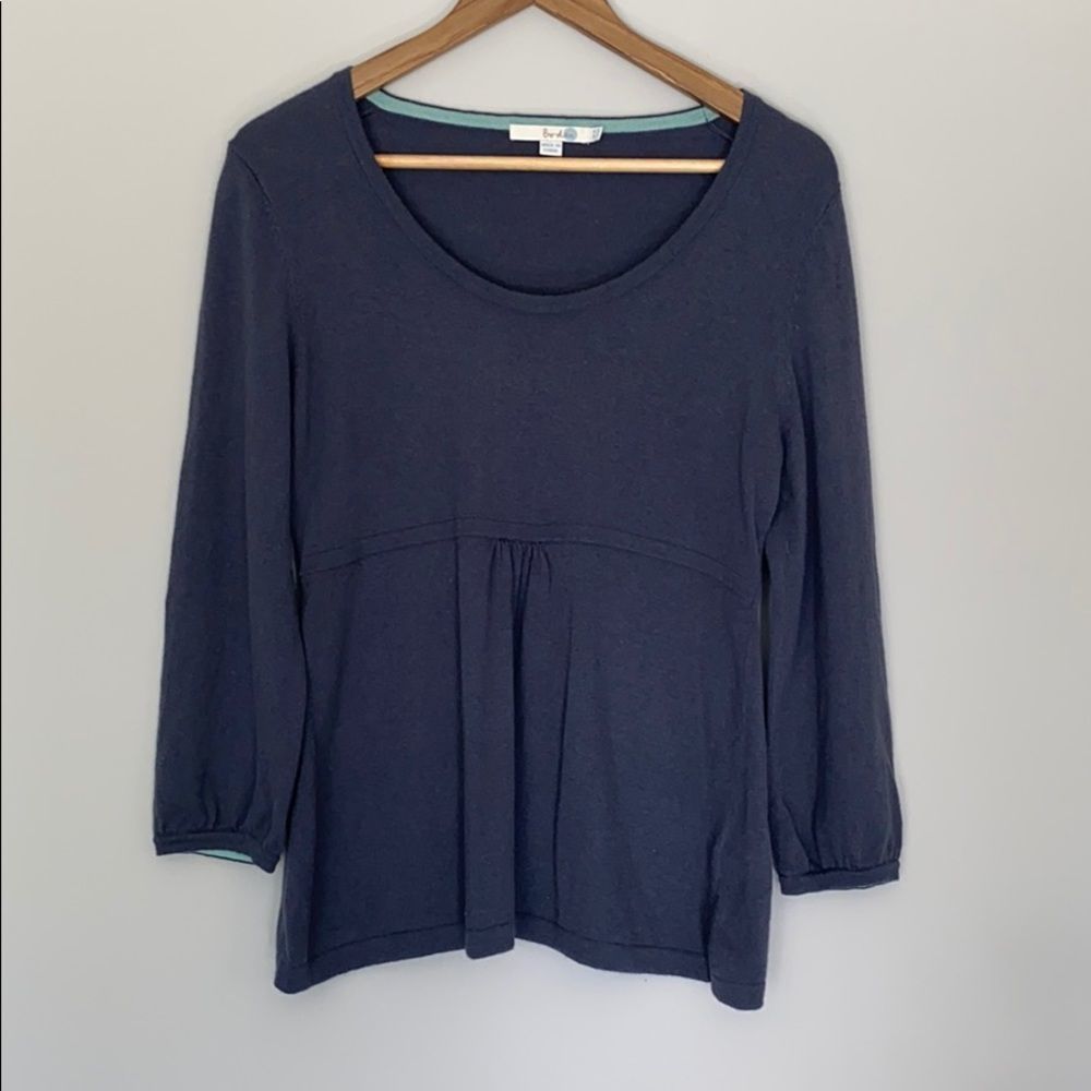 Anthropologie Boden Peplem 3/4 Sleeve Comfy Sweater Size 10 / Large